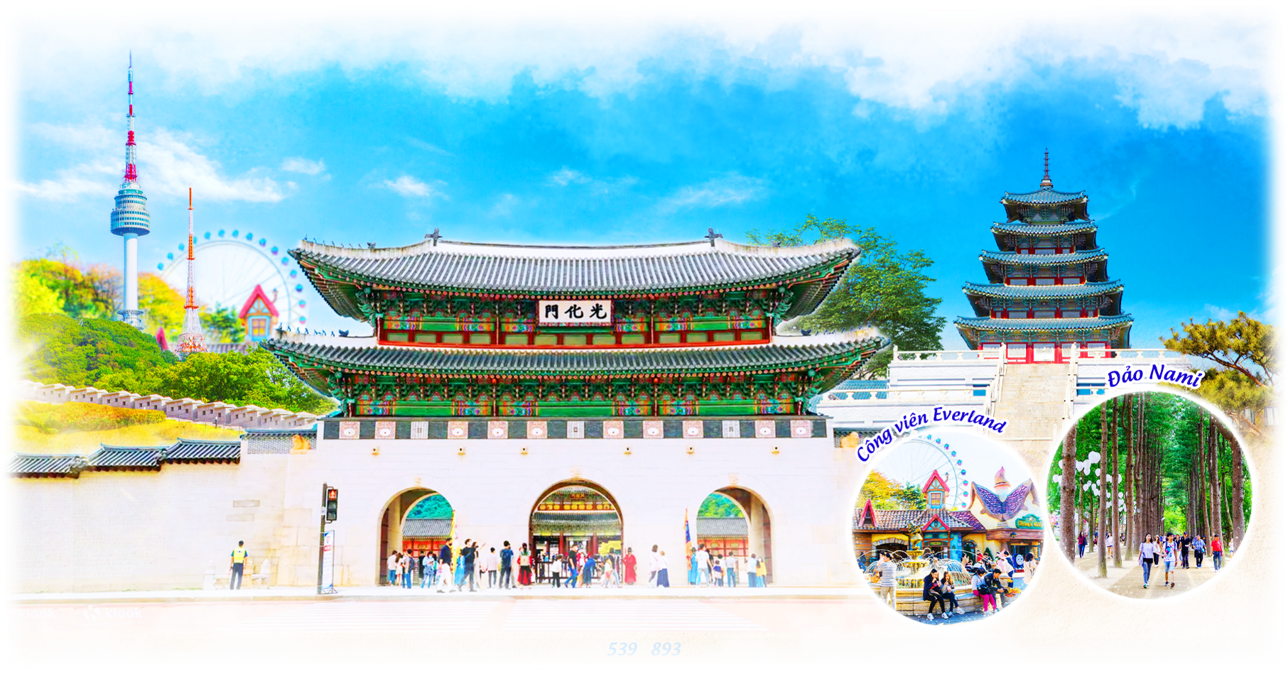 DU LỊCH HÀN QUỐC SEOUL – NAMI - EVERLAND