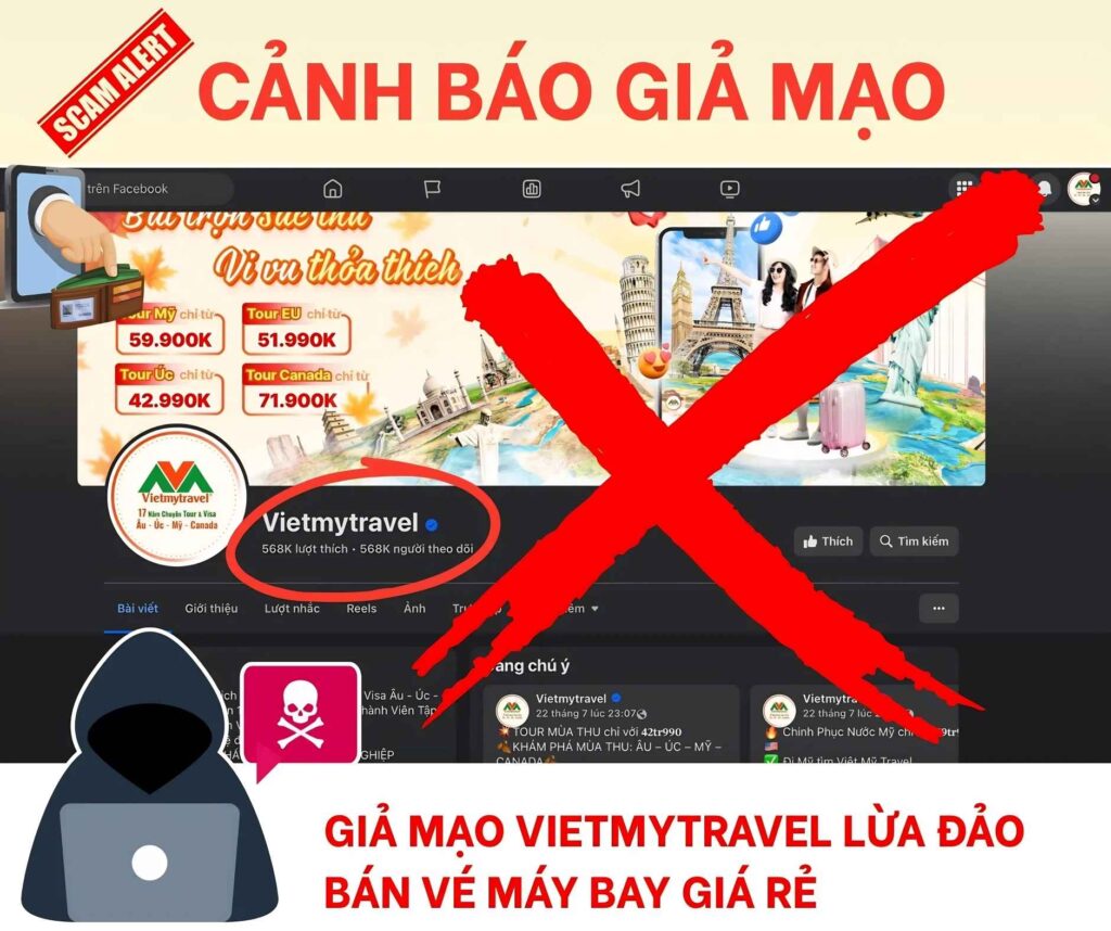Giả mạo website bán vé máy bay
