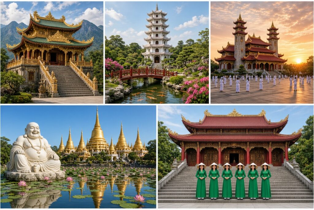 Khám phá cấu trúc những ngôi chùa tại miền Nam