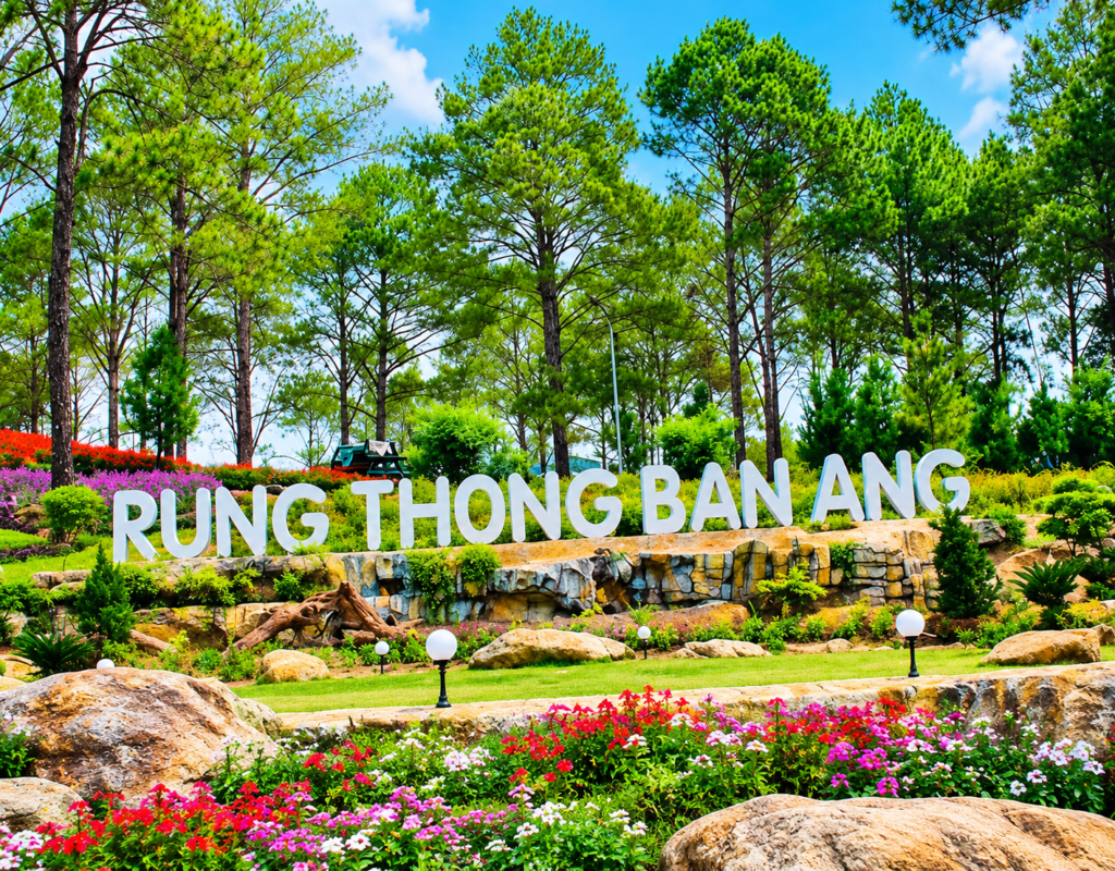 Rừng thông Bản Áng - vẻ đẹp xanh