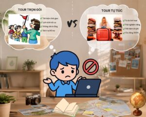 Tour trọn gói hay tour tự túc