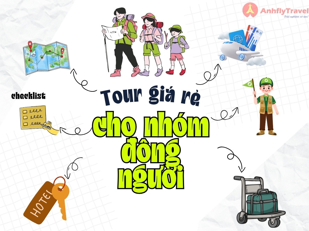 Tour du lịch giá rẻ cho nhóm đông người