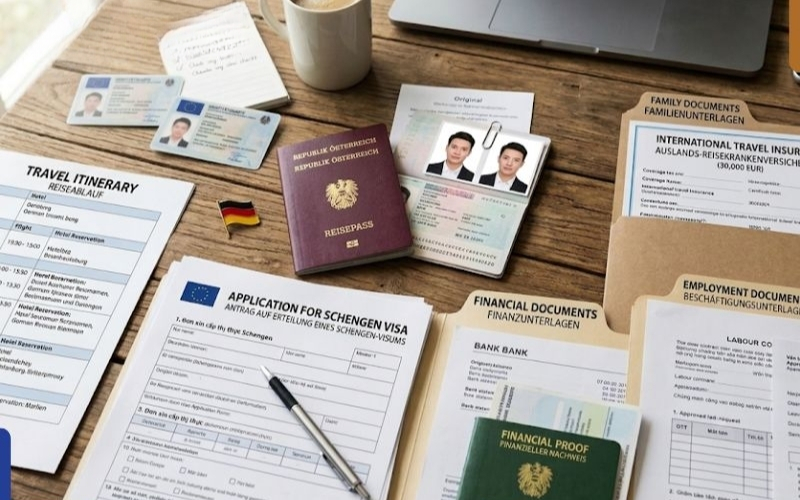Bộ hồ sơ giấy tờ quan trọng khi xin visa du lịch