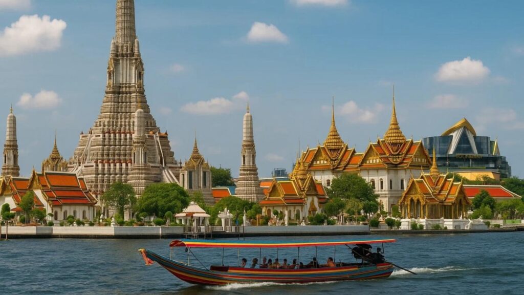 Chùa Wat Arun bên sông Chao Phraya, Bangkok