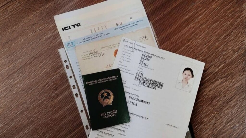 Giấy tờ công việc và tài chính chuẩn bị hồ sơ visa